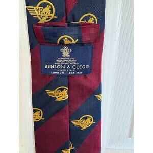 Benson & Clegg Maroon Blue 150 Year Anniversary Men's Tie